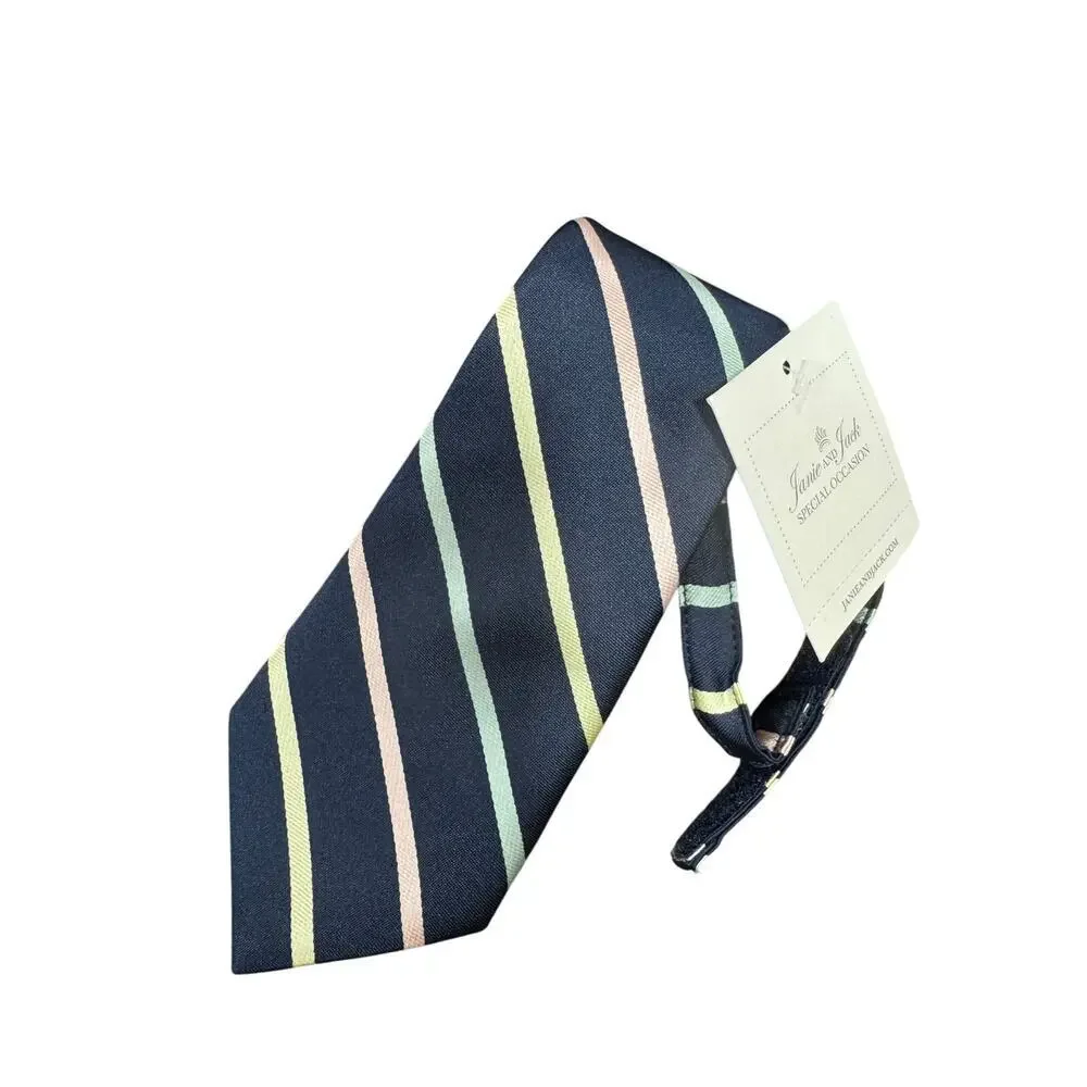 Janie and Jack Boys Tie 4-8 Special Occasion Striped NEW #G974